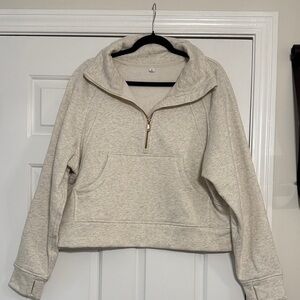 Cozy Cream Quarter-Zip Sweatshirt